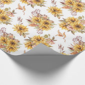 Aquarellblumen Geschenkpapier (Ecke)