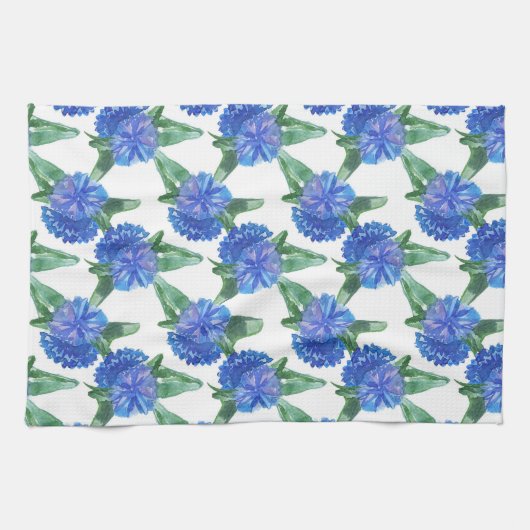 Aquarellblumen Geschirrtuch (Horizontal)