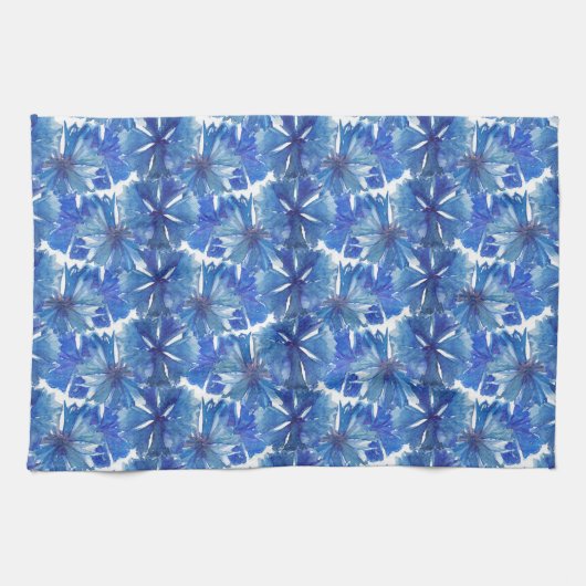 Aquarellblumen Geschirrtuch (Horizontal)