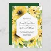 Aquarellblumen | Hochzeit Einladung (Vorne/Hinten)