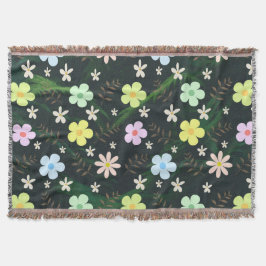 Aquarellblumen im Grünen Decke