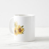 Aquarellblumen Kaffeetasse (Vorderseite Links)