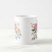 Aquarellblumen kaffeetasse (Mittel)