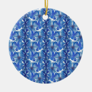 Aquarellblumen Keramik Ornament