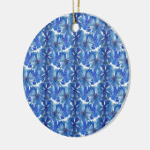 Aquarellblumen Keramik Ornament (Links)