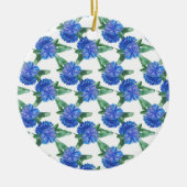 Aquarellblumen Keramik Ornament (Vorne)