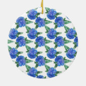 Aquarellblumen Keramik Ornament (Hinten)