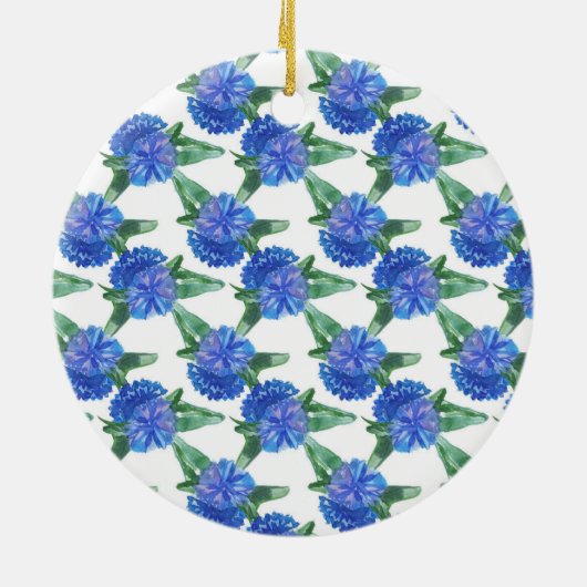 Aquarellblumen Keramik Ornament (Hinten)