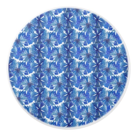 Aquarellblumen Keramikknauf (Vorderseite)