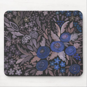 Aquarellblumen kleine Blume Rose Seefahrt braun l Mousepad