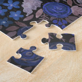 Aquarellblumen kleine Blume Rose Seefahrt braun l Puzzle (Seite)