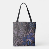 Aquarellblumen kleine Blume Rose Seefahrt braun l Tasche (Rückseite)