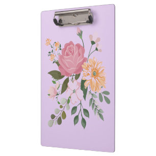 Aquarellblumen Klemmbrett