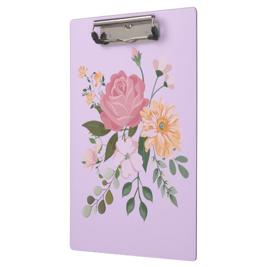 Aquarellblumen Klemmbrett (Links)
