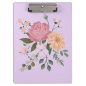 Aquarellblumen Klemmbrett (Vorderseite)