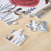 Aquarellblumen, lebendiges, nahtloses Patter Puzzle (Seite)