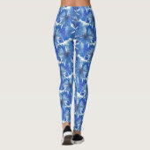Aquarellblumen Leggings (Rückseite)