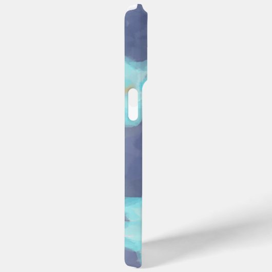 Aquarellblumen-Monogramm niedlich blaue Wildblumen Case-Mate iPhone Hülle (Rückseite / Rechts)