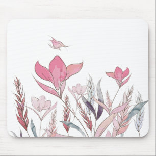 Aquarellblumen Mousepad