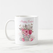 Aquarellblumen Ostereier Personalisiert Kaffeetasse (Links)