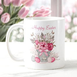 Aquarellblumen Ostereier Personalisiert Kaffeetasse