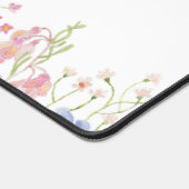 Aquarellblumen personalisiert schreibtischunterlage (Ecke)