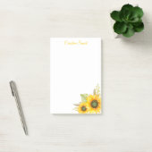 Aquarellblumen Personalisiert Stationery Post-it Klebezettel (Büro)