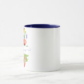 Aquarellblumen personalisiert tasse (Zentrum)