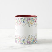 Aquarellblumen personalisiert tasse (Zentrum)