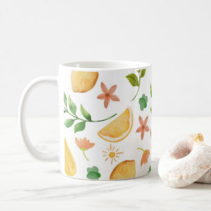 Aquarellblumen & Popsicles Tasse des Kaffees - fri