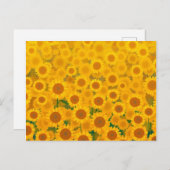 Aquarellblumen Postkarte (Vorne/Hinten)