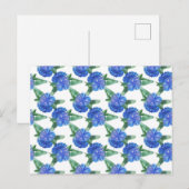 Aquarellblumen Postkarte (Vorne/Hinten)
