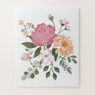 Aquarellblumen Puzzle