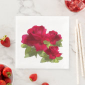 Aquarellblumen Rose Papa Napkin Serviette (Beispiel)