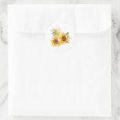 Aquarellblumen Runder Aufkleber (Tasche)