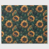 Aquarellblumen (satt) geschenkpapier (Flach)