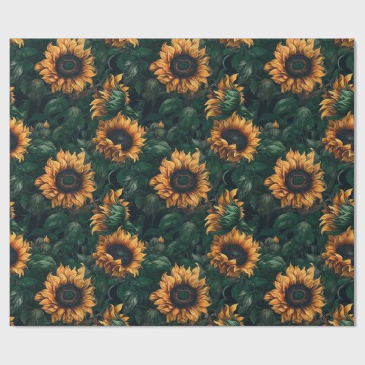 Aquarellblumen (satt) geschenkpapier (Flach)