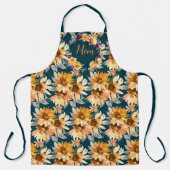 Aquarellblumen Schürze (Vorderseite)