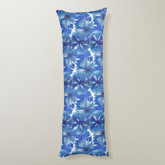 Aquarellblumen Seitenschläferkissen (Rückseite (Vertikal))