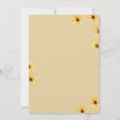 Aquarellblumen sind nicht ihr Geburtstag Einladung (Rückseite)