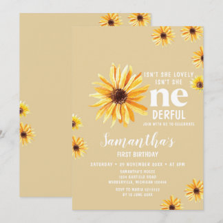 Aquarellblumen sind nicht ihr Geburtstag Einladung