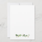 Aquarellblumen Sonnenblumen Save the Date Karte (Rückseite)