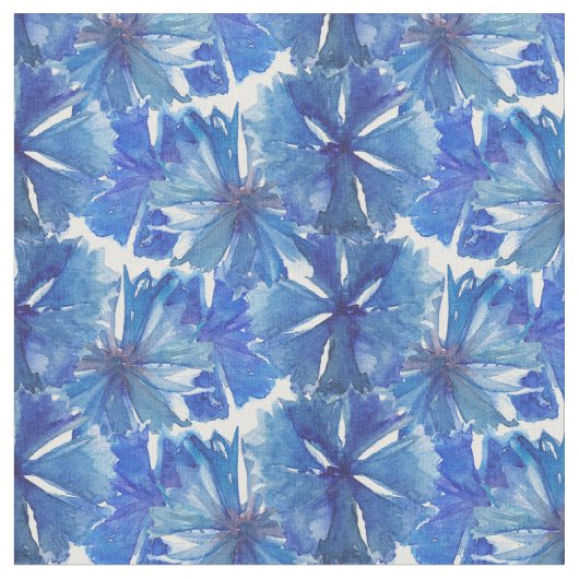 Aquarellblumen Stoff (Nahaufnahme)