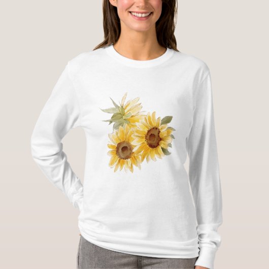 Aquarellblumen T-Shirt (Vorderseite)