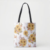 Aquarellblumen Tasche (Vorderseite)