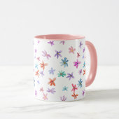 Aquarellblumen Tasse (VorderseiteRechts)