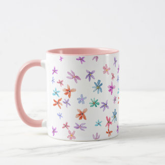 Aquarellblumen Tasse