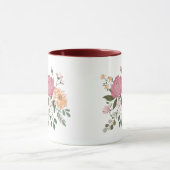 Aquarellblumen tasse (Zentrum)