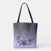 Aquarellblumen Tote Tasche (Rückseite)