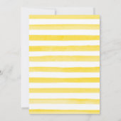 Aquarellblumen und Blume 50. Geburtstag Einladung (Rückseite)